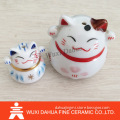 different sizes of Ceramic colorful Plutus cat